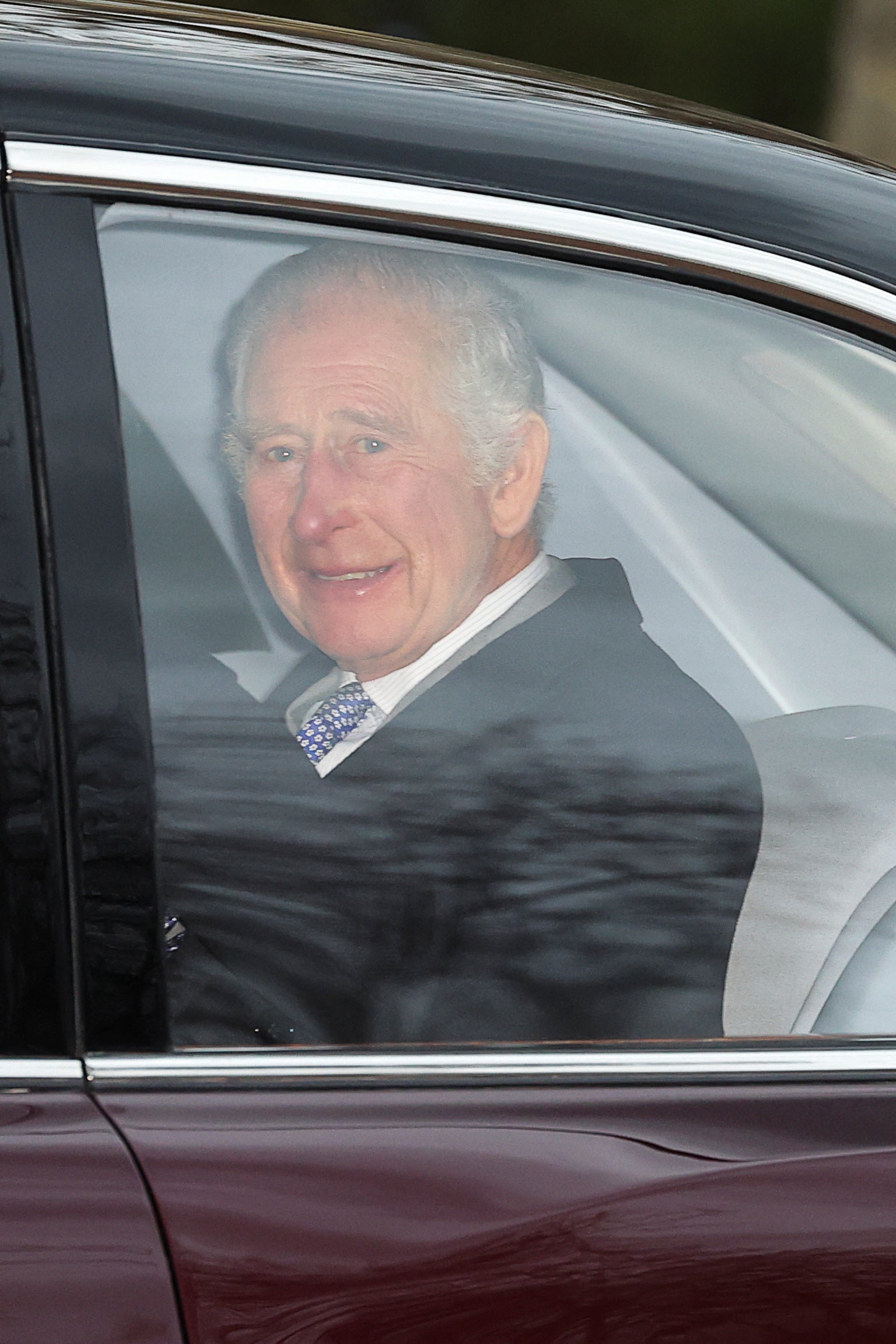 King Charles leaving Clarence House on Tuesday following the announcement of his shock cancer diagnosis