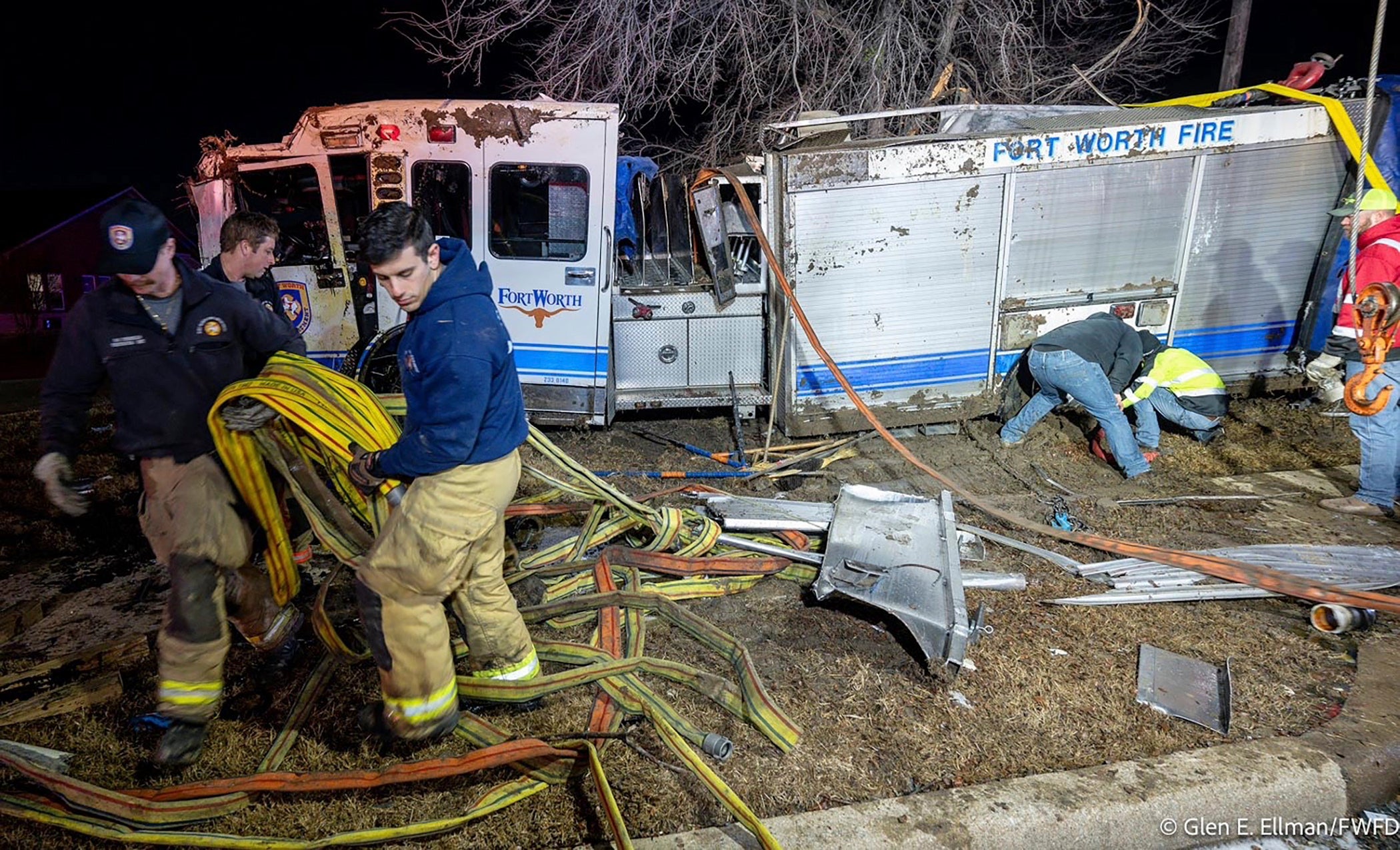 Firetruck Rollover Texas