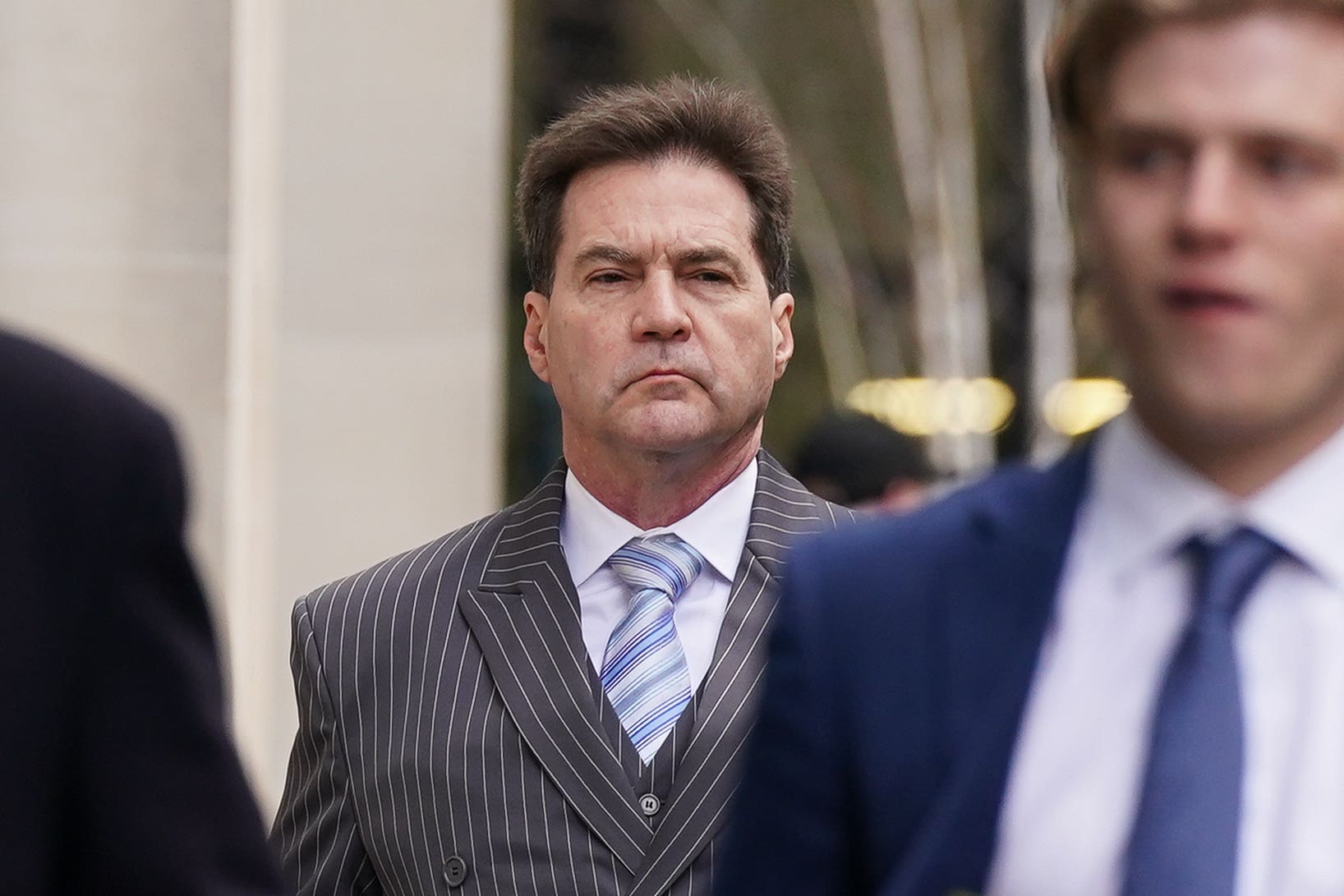 Dr Craig Wright arriving at the Rolls Building in London (Lucy North/PA)