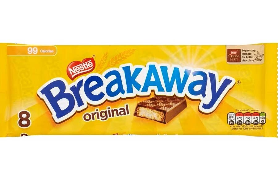Nestle has announced it is discontinuing its Breakaway and Yorkie biscuit bars following a decline in sales (Nestle/PA)