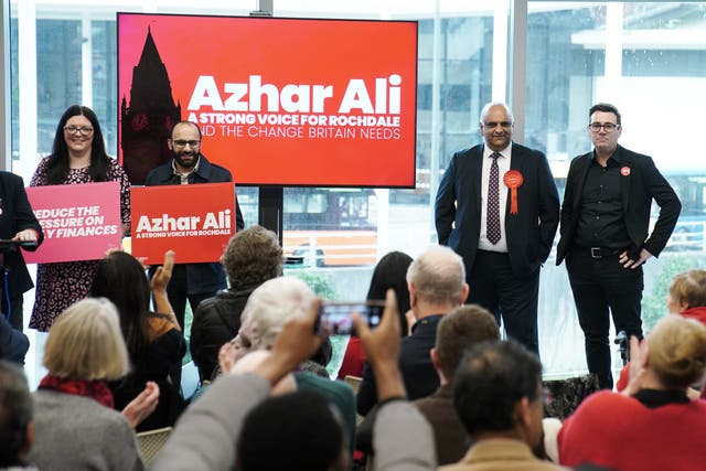 <p>Labour candidate Azhar Ali is standing in the Rochdale by-election, which was triggered by the death of sitting MP Sir Tony Lloyd</p>