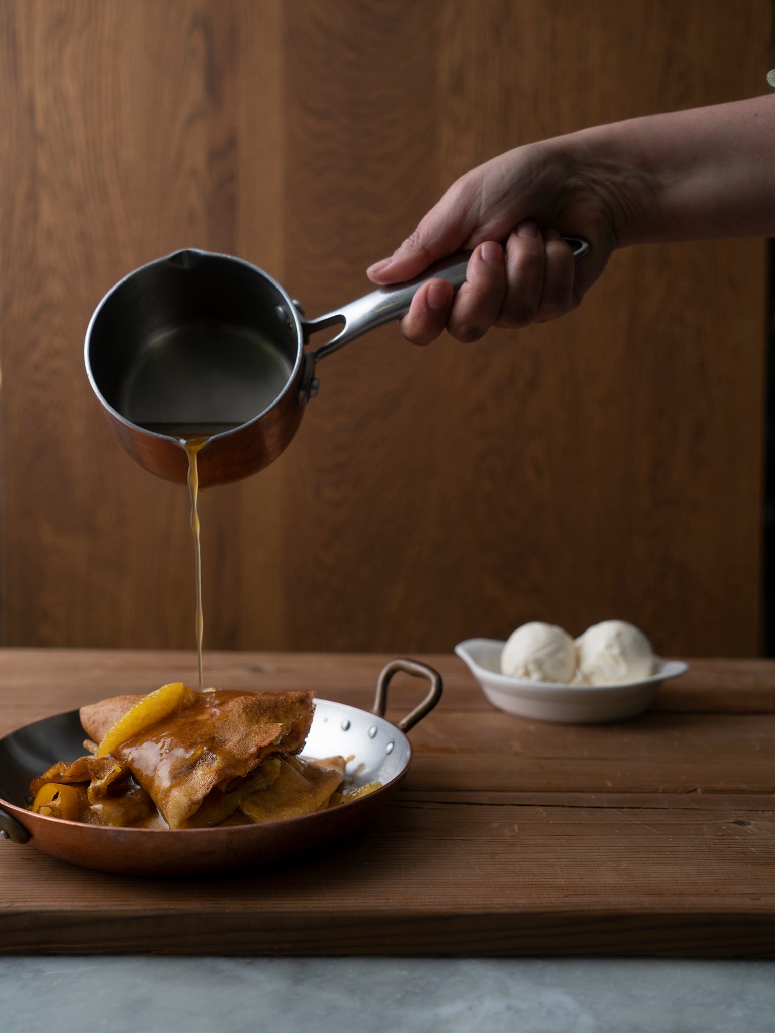 Crepes suzette were created by accident when a dessert caught fire