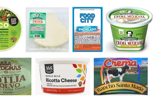 <p>Some of the products being recalled are pictured here </p>
