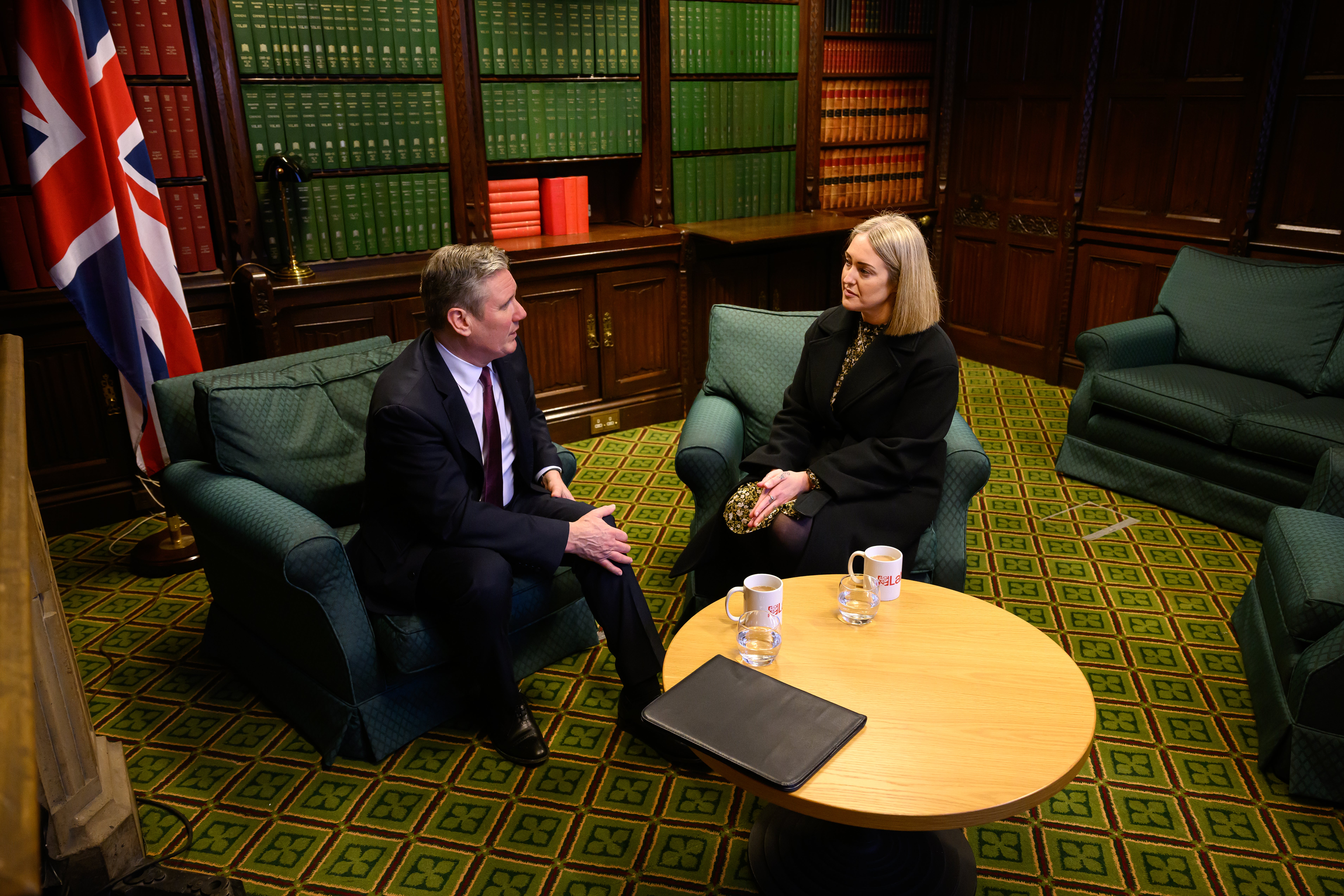 Esther Ghey met with Sir Keir Starmer in the commons on Wednesday