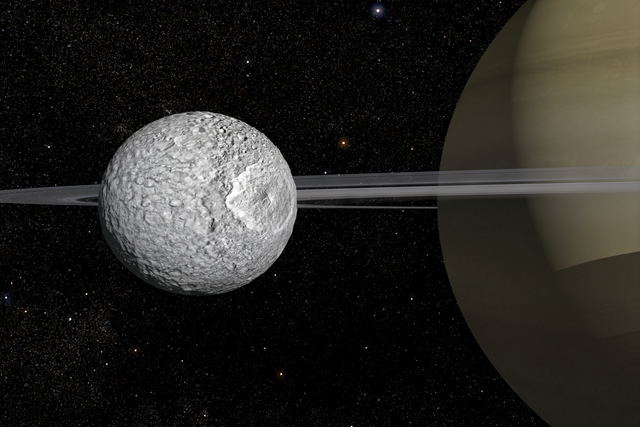 Mimas is Saturn’s smallest and innermost moon (Frederic Durillon/Animea Studio/Paris Observatory)
