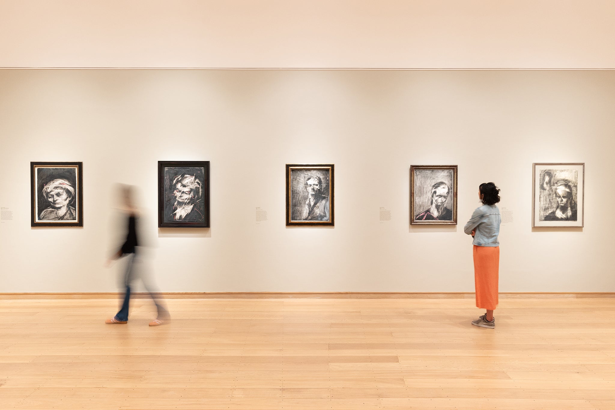 Frank Auerbach The Charcoal Heads at The Courtauld Gallery