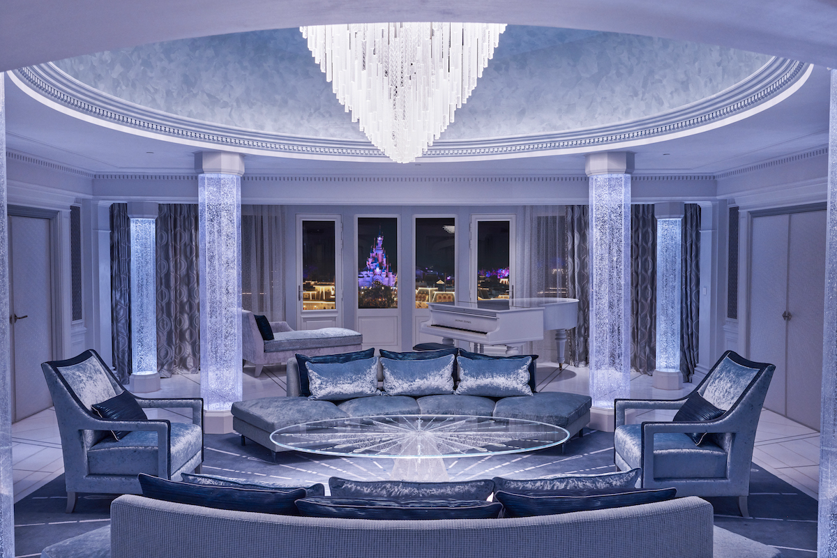 The Royal Suite is inspired by Elsa’s Frozen Ice Palace