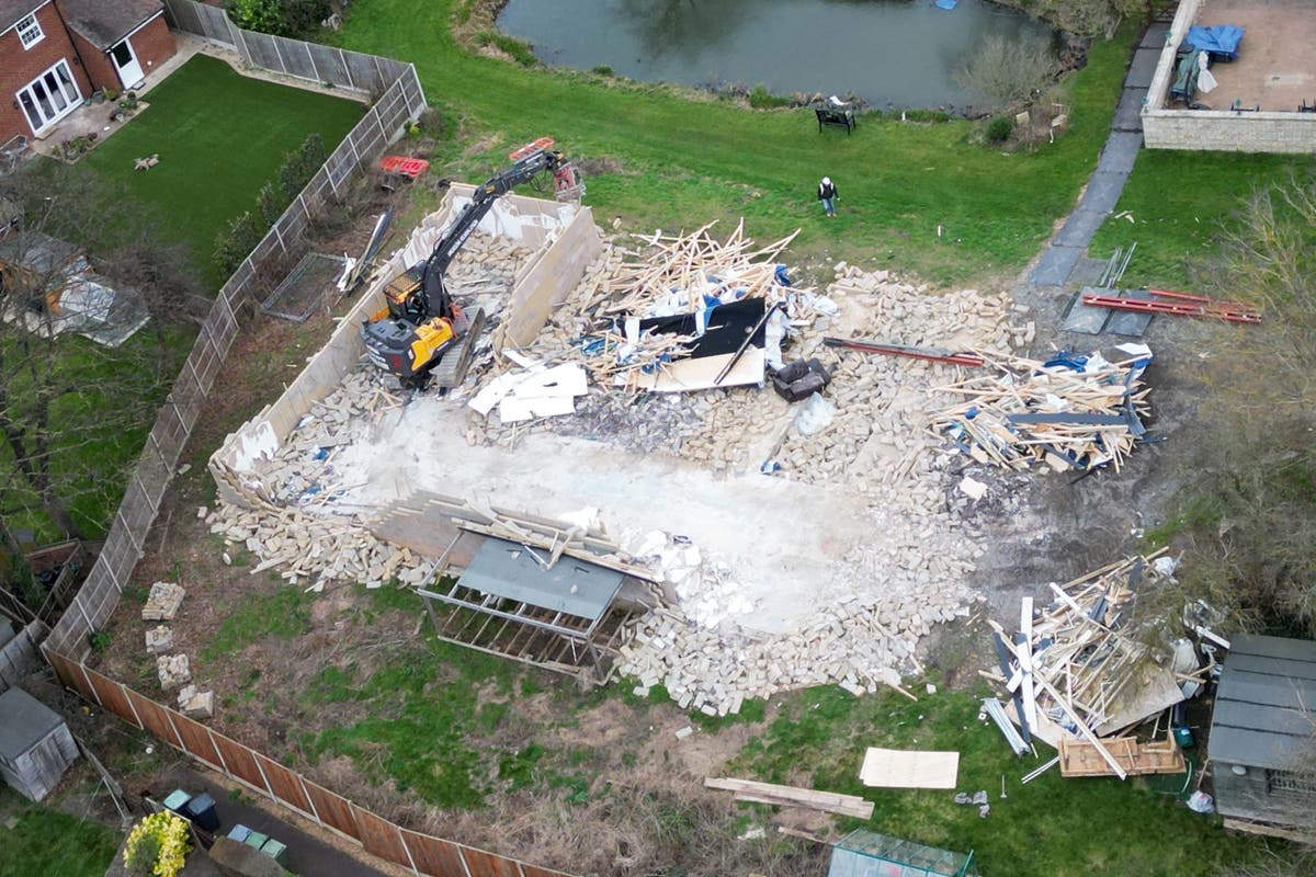 Captain Tom Moore’s daughter’s unauthorised home spa finally demolished