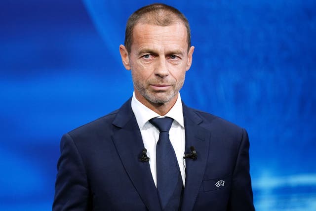 The Football Association will vote against a rule change which would enable Aleksander Ceferin, pictured, to serve a further term as UEFA president (Mike Egerton/PA)