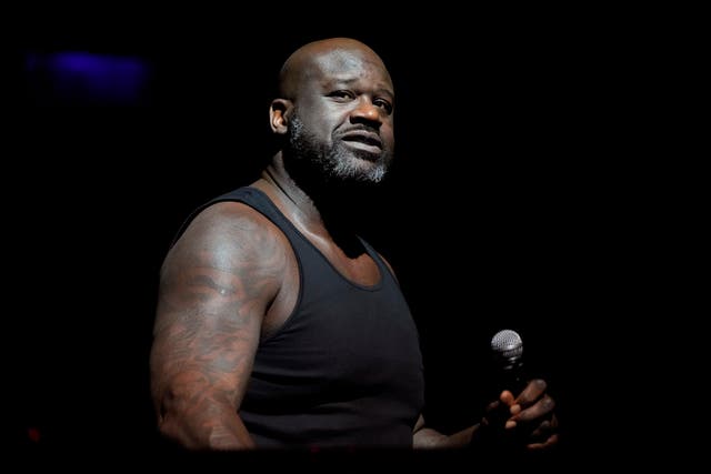 <p>Shaquille O'Neal performs during Shaq's Fun House Super Bowl event at Talking Stick Resort in Scottsdale, Arizona on 10 February 2023.</p>