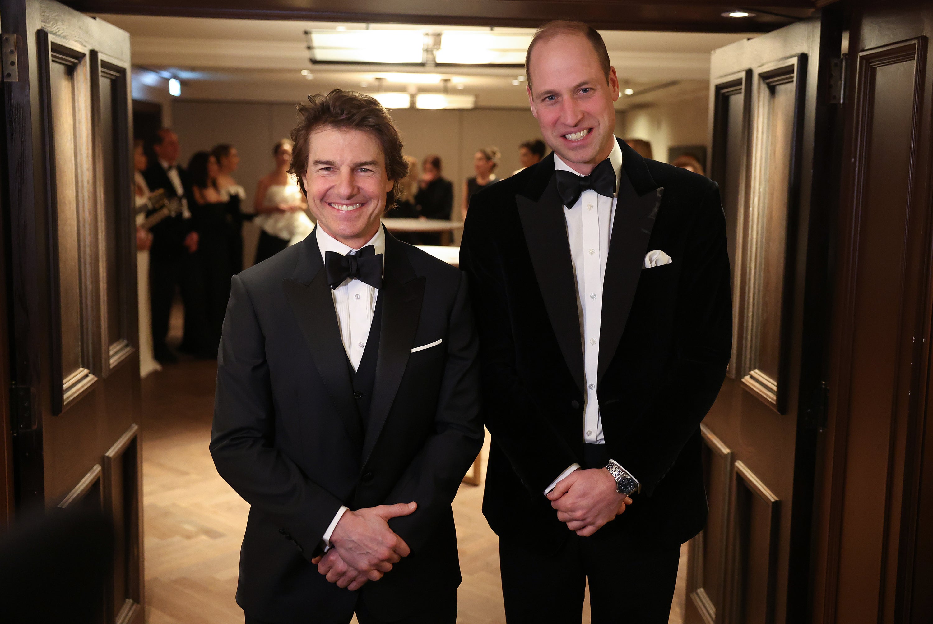 Among the guests at the gala dinner was Tom Cruise