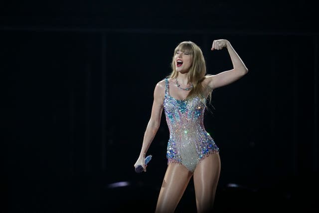 <p>Taylor Swift performs at the Tokyo Dome during her ‘Eras Tour’ on 7 February, 2024 </p>