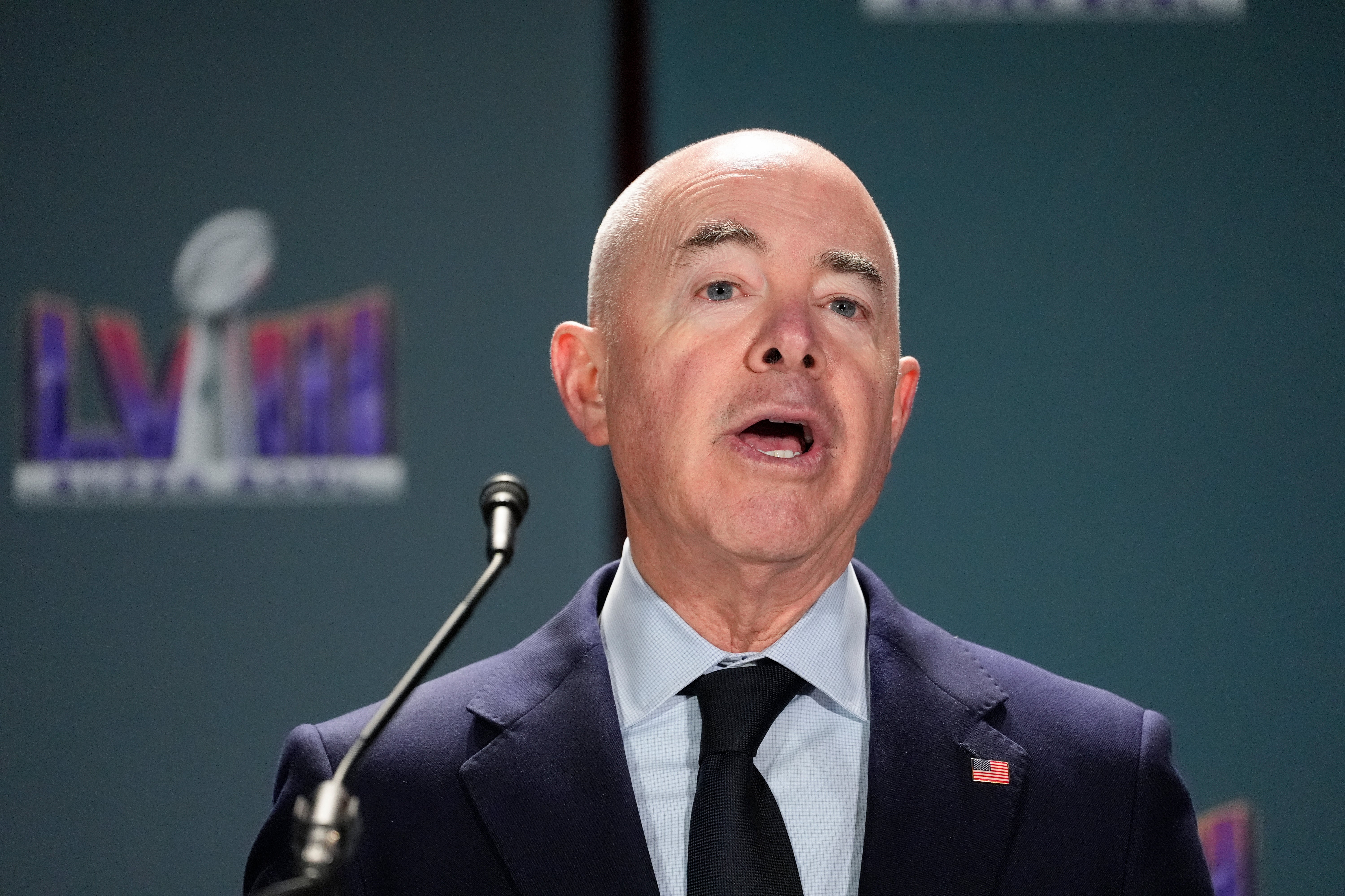 Super Bowl Football Mayorkas