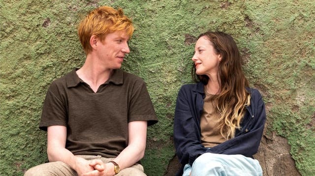 <p>‘They’re home when they’re together’: Domhnall Gleeson and Andrea Riseborough in ‘Alice & Jack’ </p>