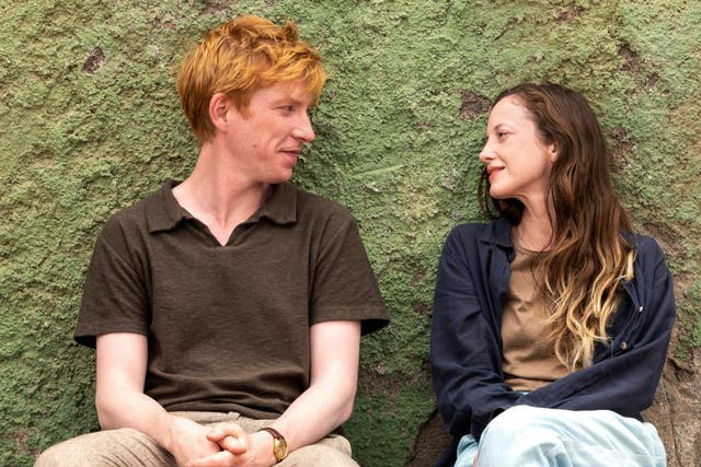 <p>‘They’re home when they’re together’: Domhnall Gleeson and Andrea Riseborough in ‘Alice & Jack’ </p>