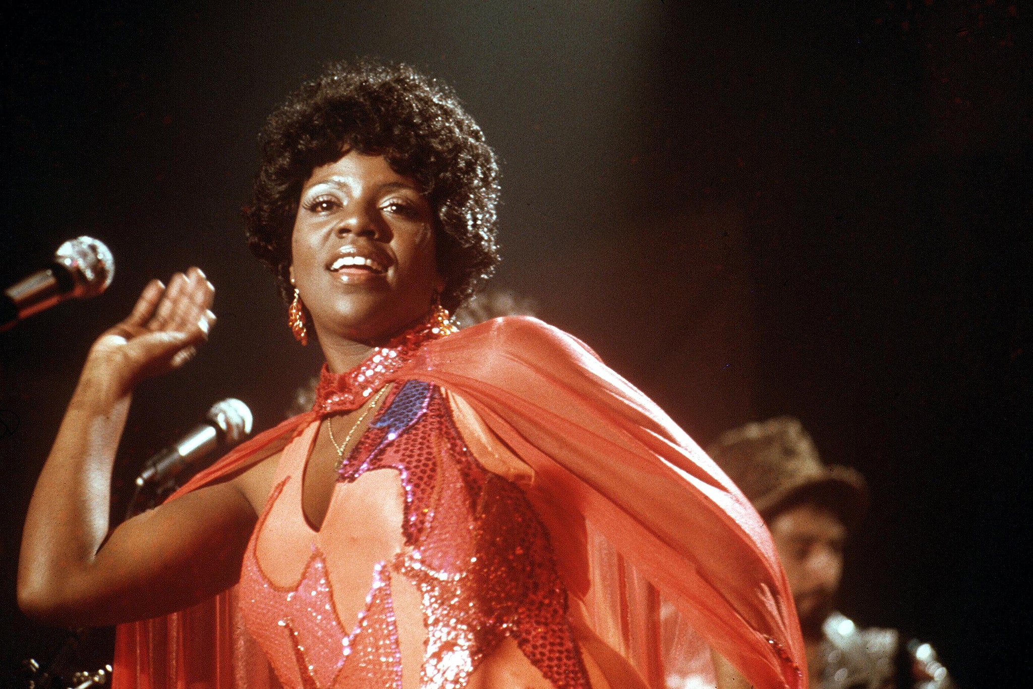 Disco royalty: Gloria Gaynor performs on stage in 1975