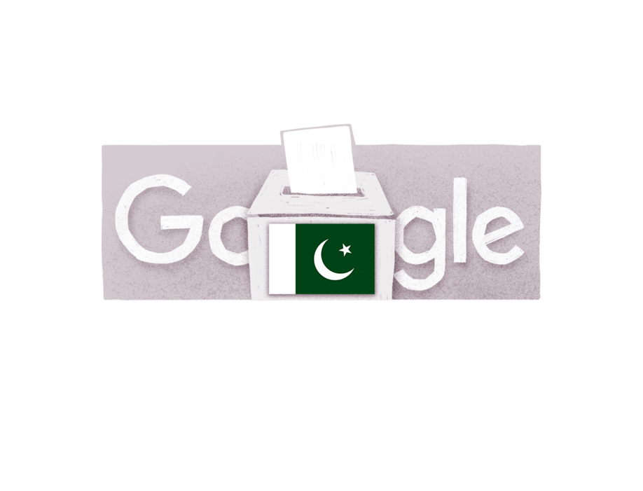 The 8 February Google Doodle marks Pakistan’s national elections