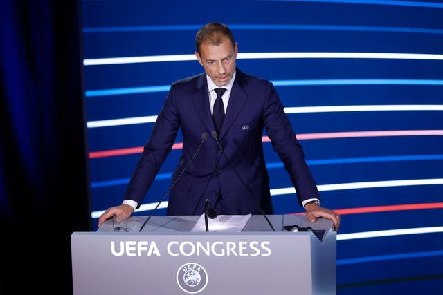 <p>Aleksander Ceferin announced he will not run for the Uefa presidency </p>
