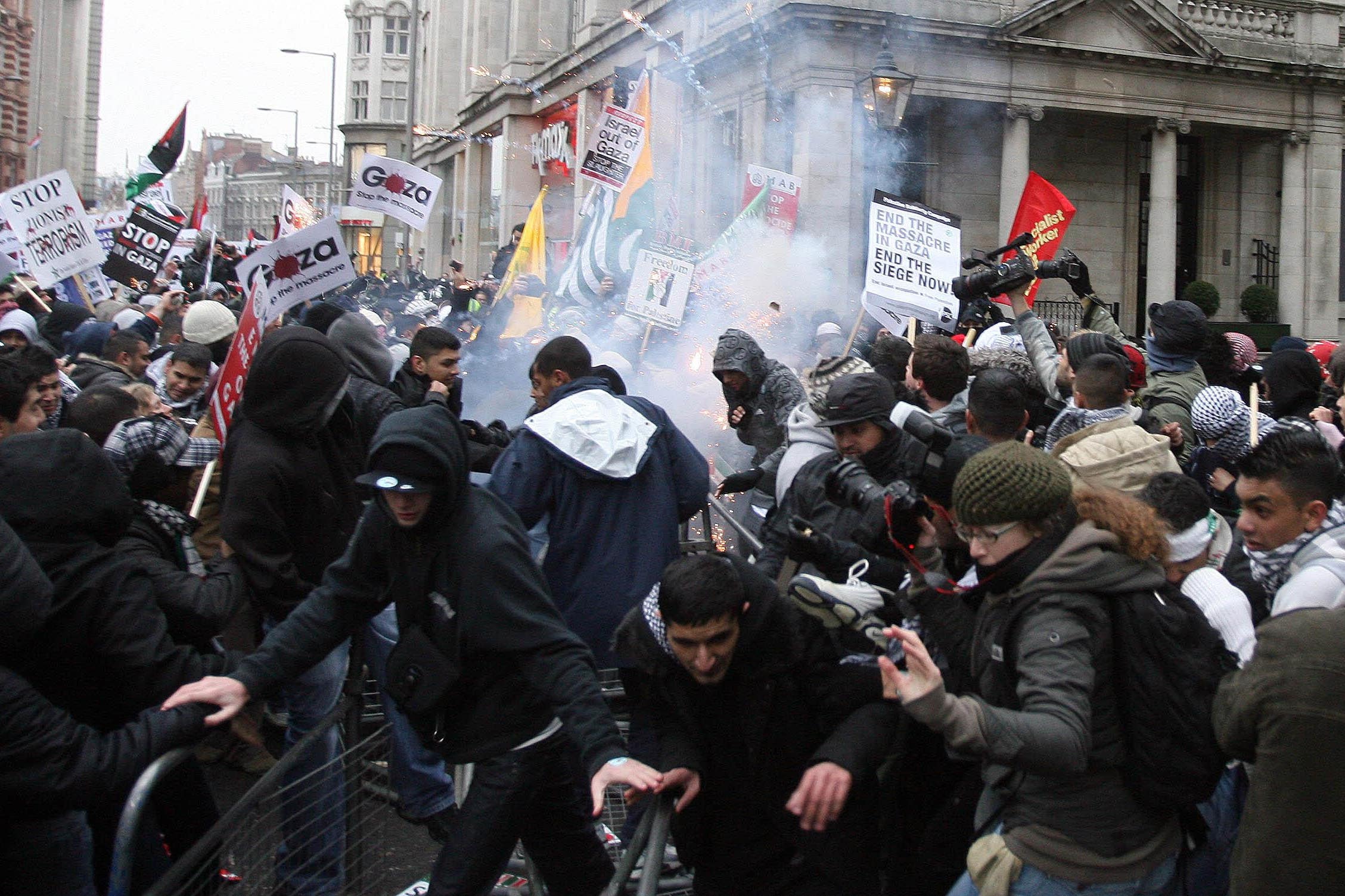 Demonstrators could be banned from having flares (Lewis Whyld/PA)