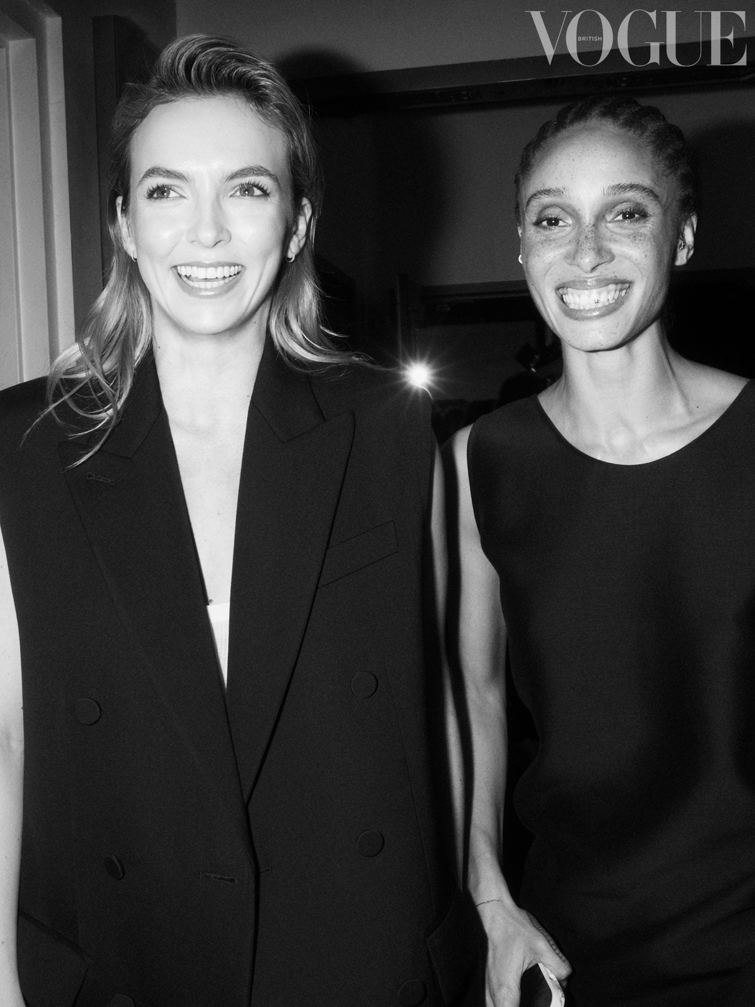 Jodie Comer with Adowa Aboah, Enninful’s first Vogue cover star in 2017