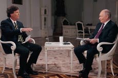 Putin rants about Ukraine, detained US journalist, and history in Tucker Carlson interview: Live