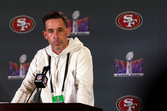 San Francisco 49ers head coach Kyle Shanahan is not interested in narratives going into Super Bowl LVIII (Carlos Avila Gonzalez/AP)