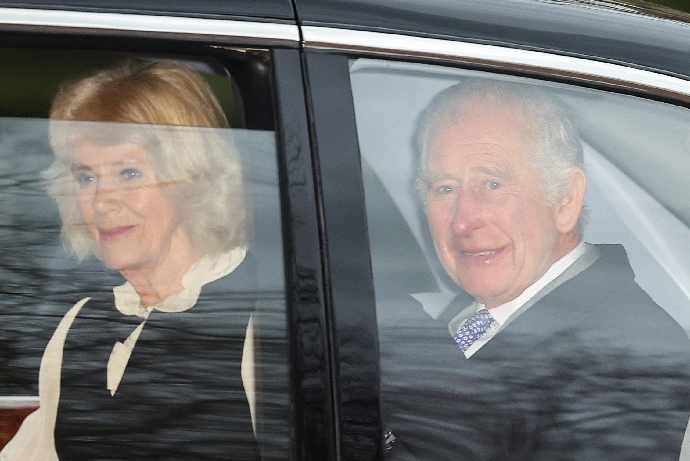 King Charles and Queen Camilla leave Clarence House, the day after it was announced the monarch had been diagnosed with cancer