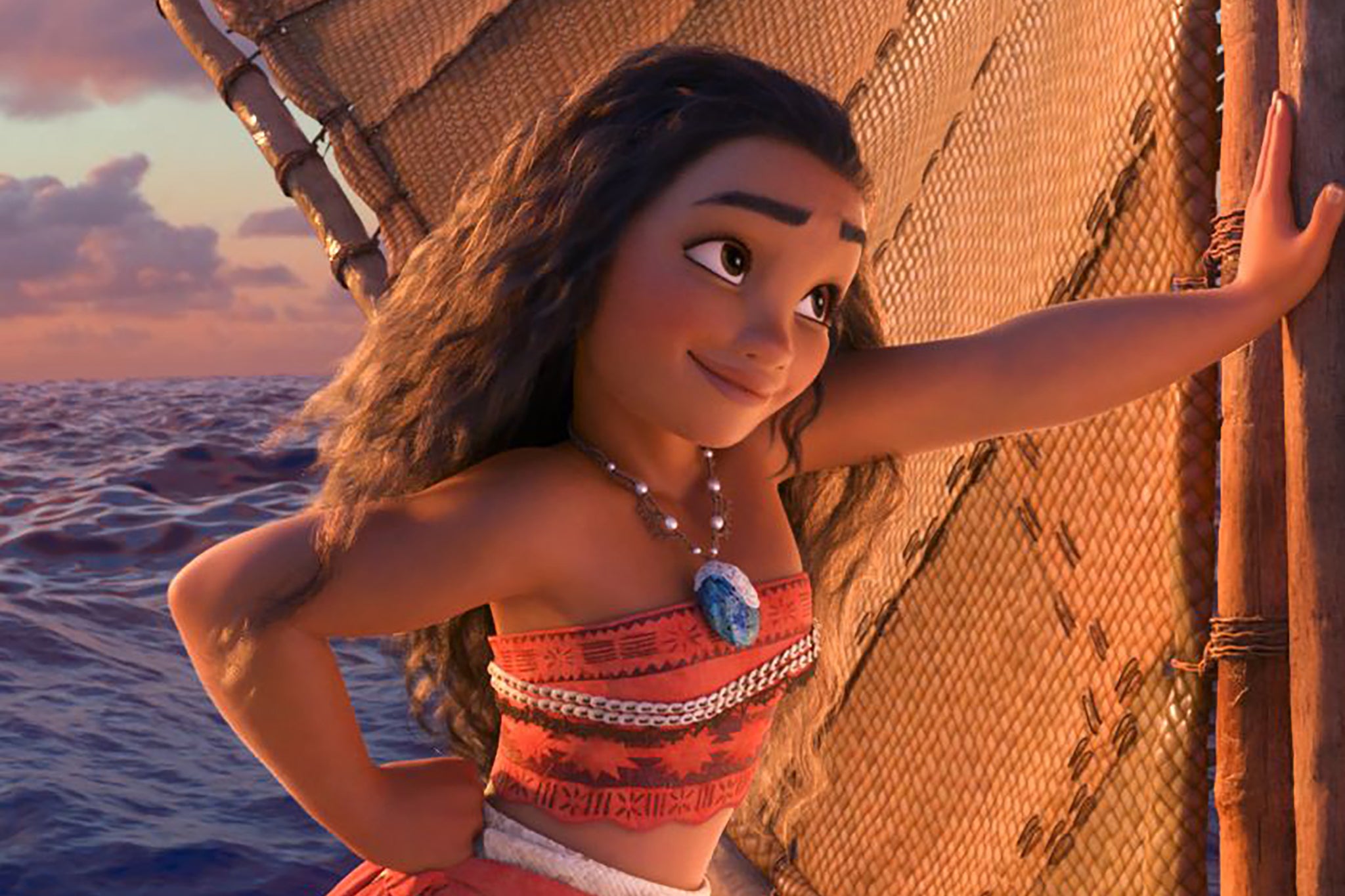 Ocean smoothing: The titular hero of ‘Moana’, voiced by Auliʻi Cravalho