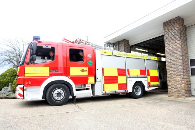 The fire brigade will be expected to attend all emergencies as usual, even during a strike period (Steve Parsons/PA)