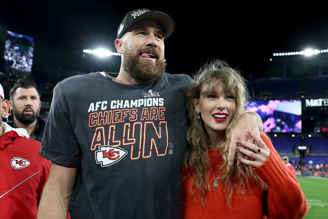 <p>Taylor Swift has been supporting partner Travis Kelce throughout the playoffs </p>