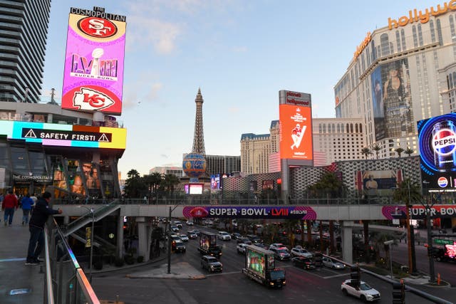 <p>Las Vegas is ready for Super Bowl LVIII</p>