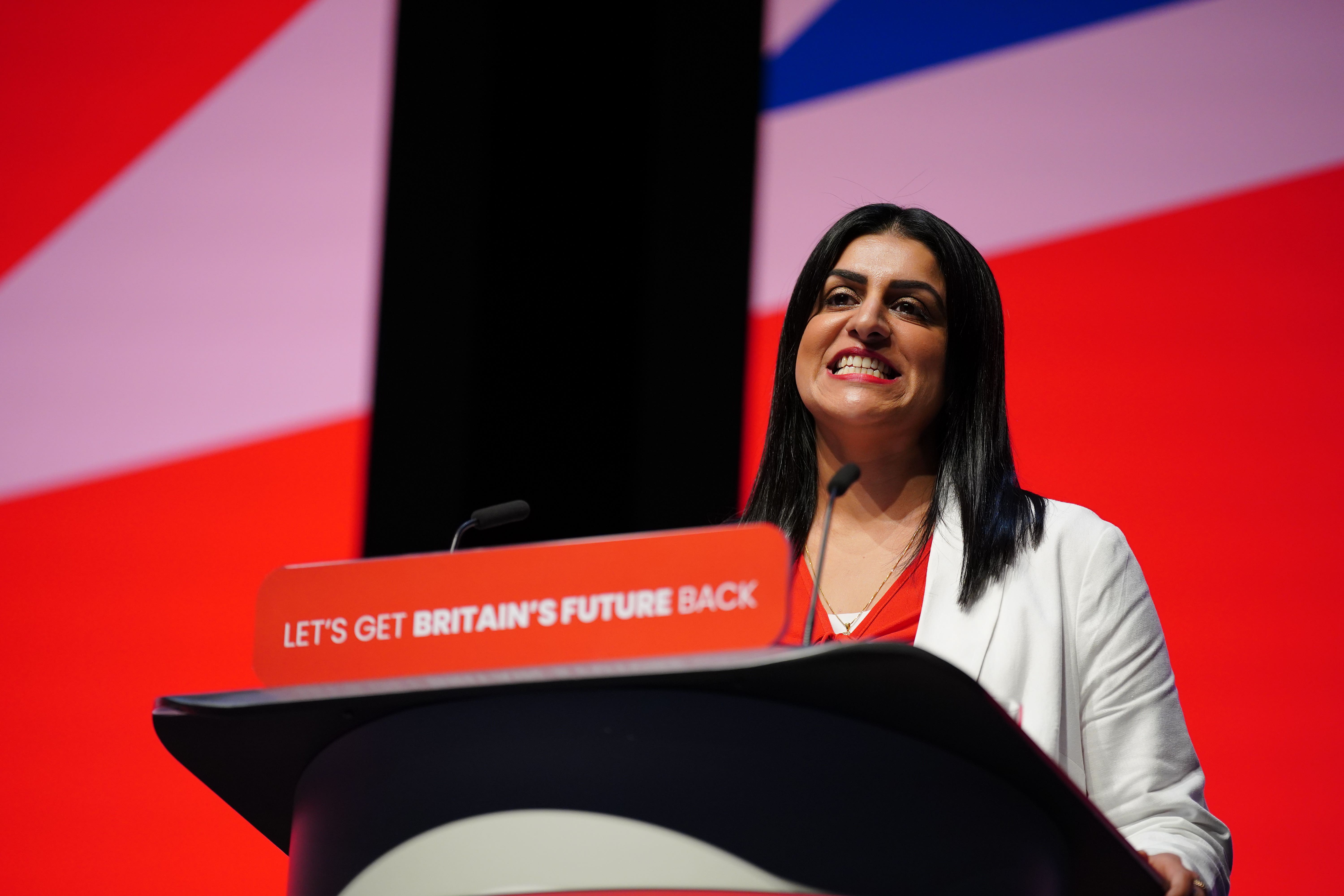Shadow justice secretary Shabana Mahmood defended her party’s position on the Gaza conflict (Peter Byrne/PA)