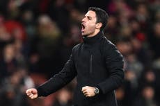 Mikel Arteta responds to Arsenal ‘over-celebration’ row: ‘I love it’