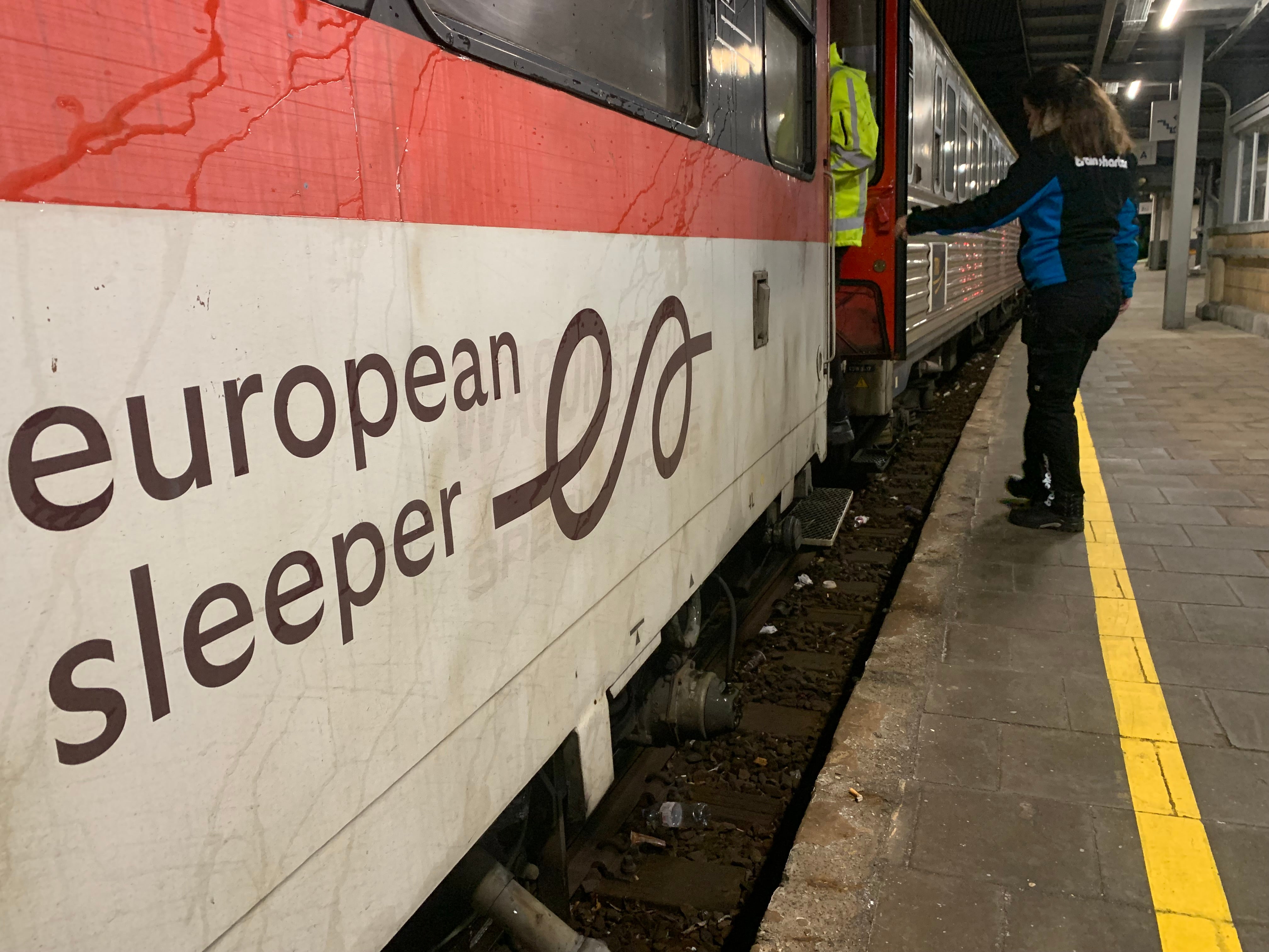 The European Sleeper in Brussels station