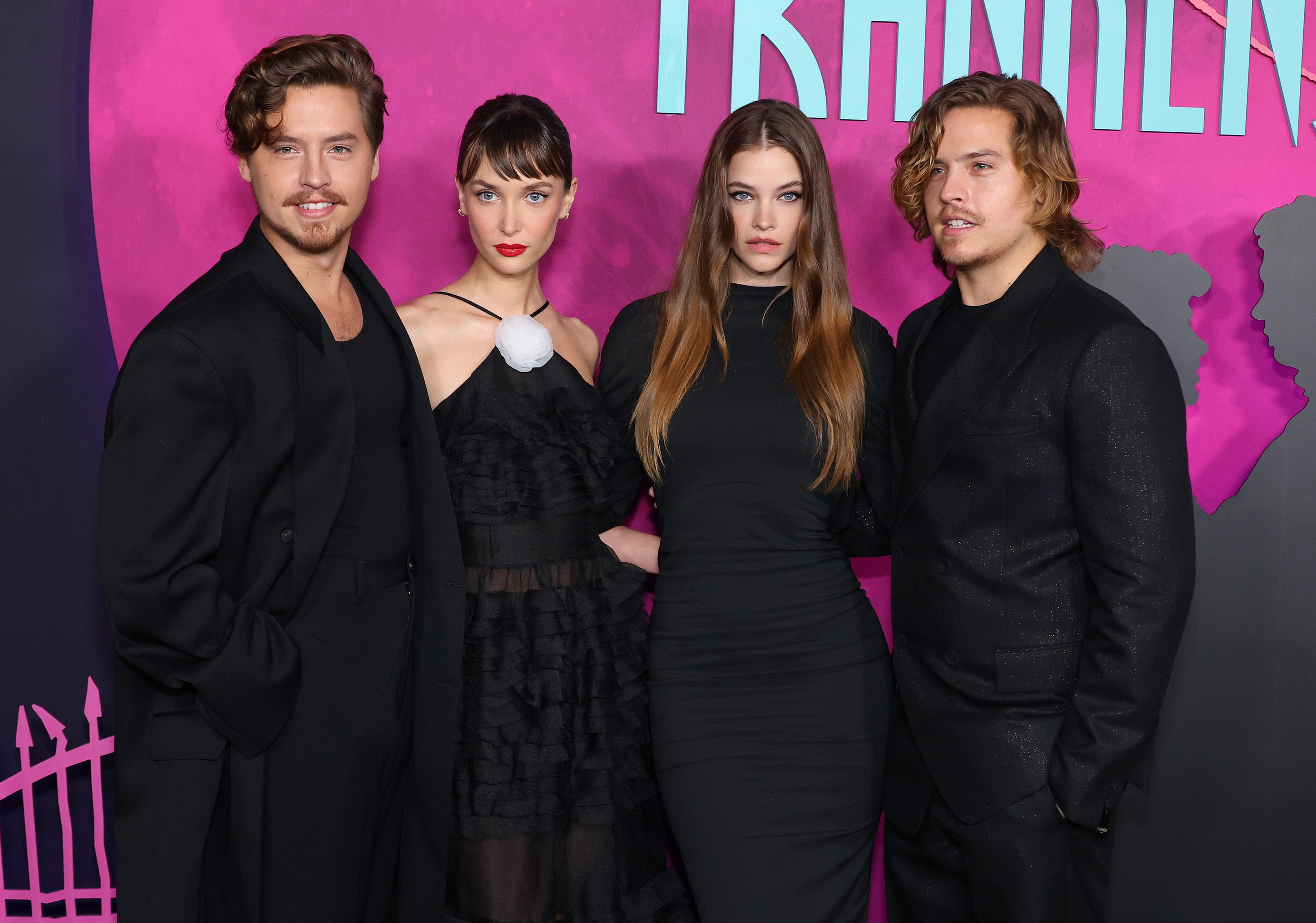 Cole and Dylan Sprouse premiere of ‘Lisa Frankenstein’ with partners Ari Fournier and Barbara Palvin