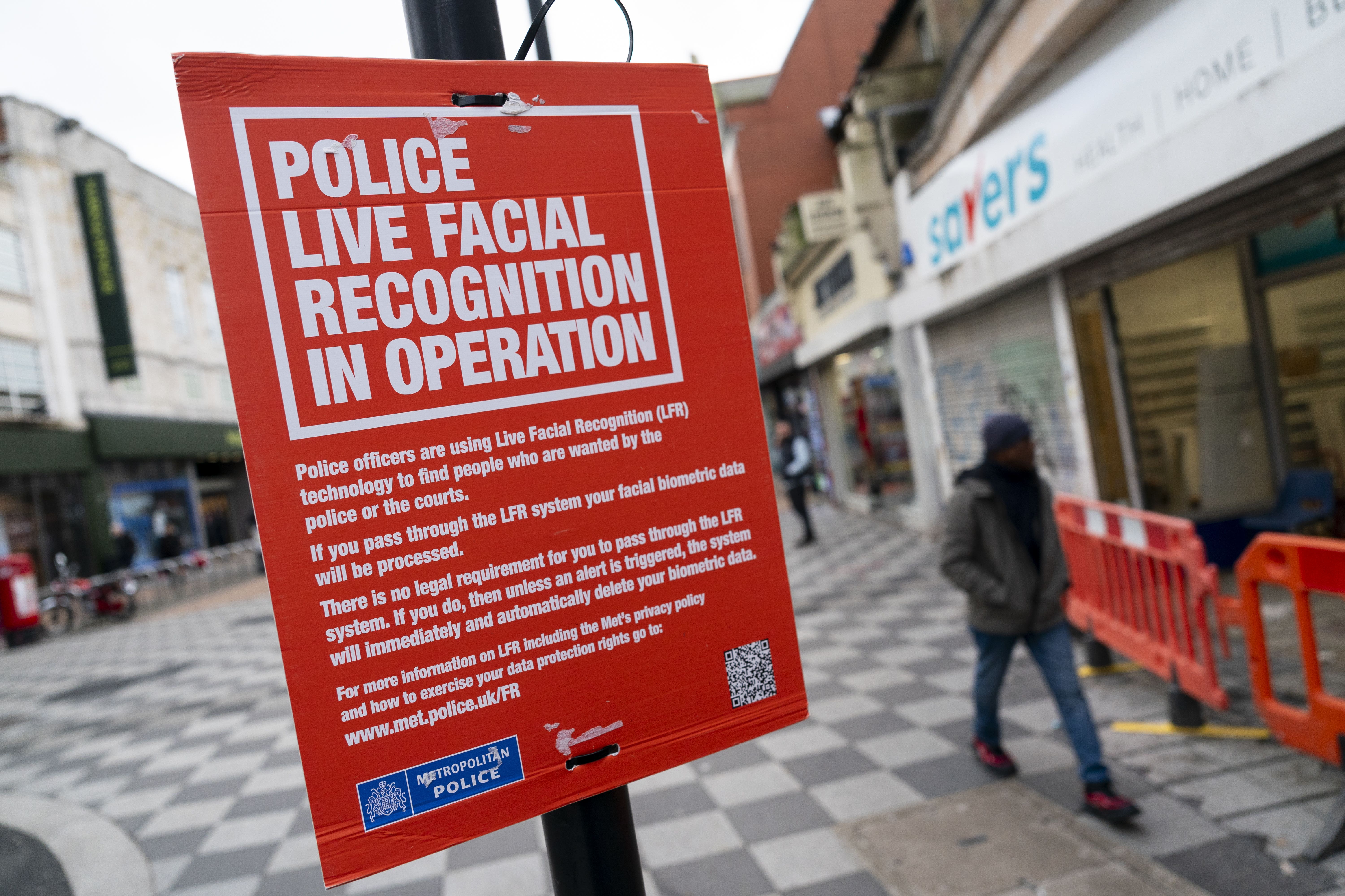 The Met have been deploying the use of live facial recognition technology in Croydon (Jordan Pettitt/PA)