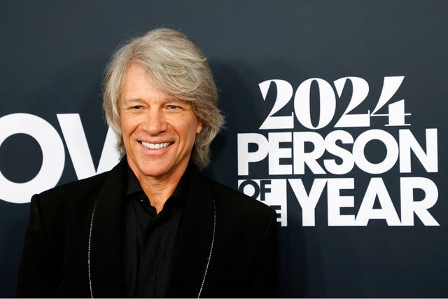 <p>Jon Bon Jovi attends the MusiCares Person of the Year gala in Los Angeles on 2 February 2024</p>