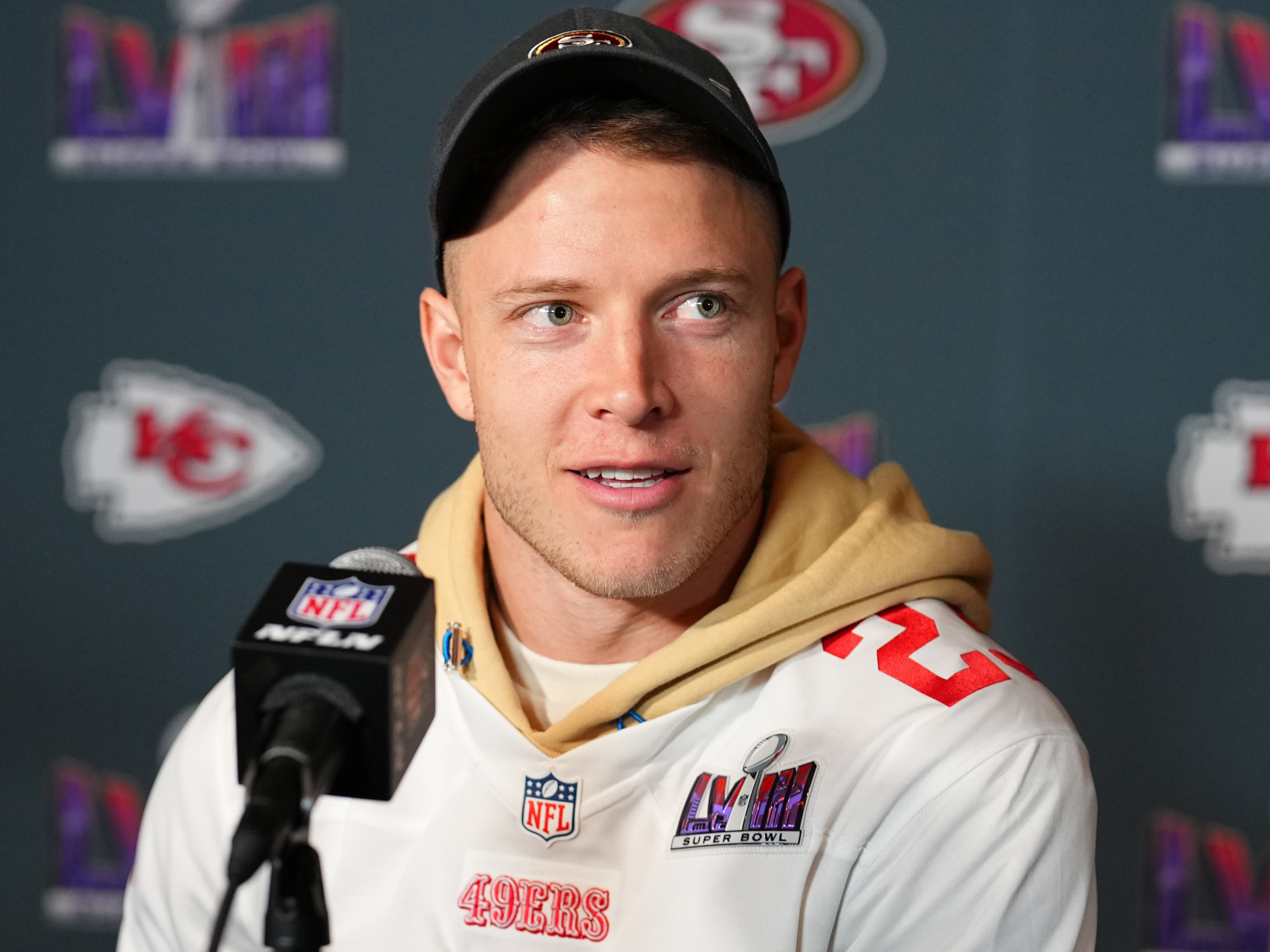 <p>Christian McCaffrey is hoping to follow in his father’s footsteps </p>