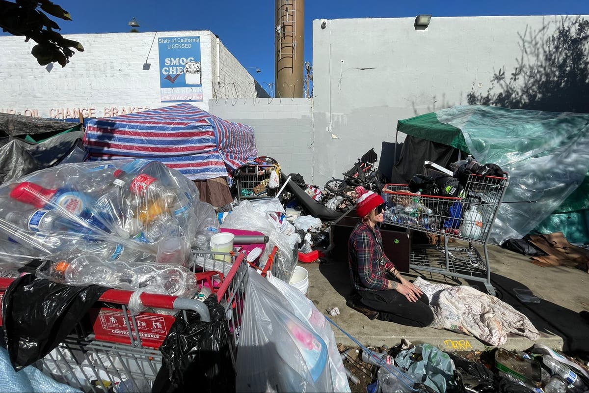 Sodden blankets, swollen hands and police sweeps: Surviving on the streets during LA&rsquo;s historic storm