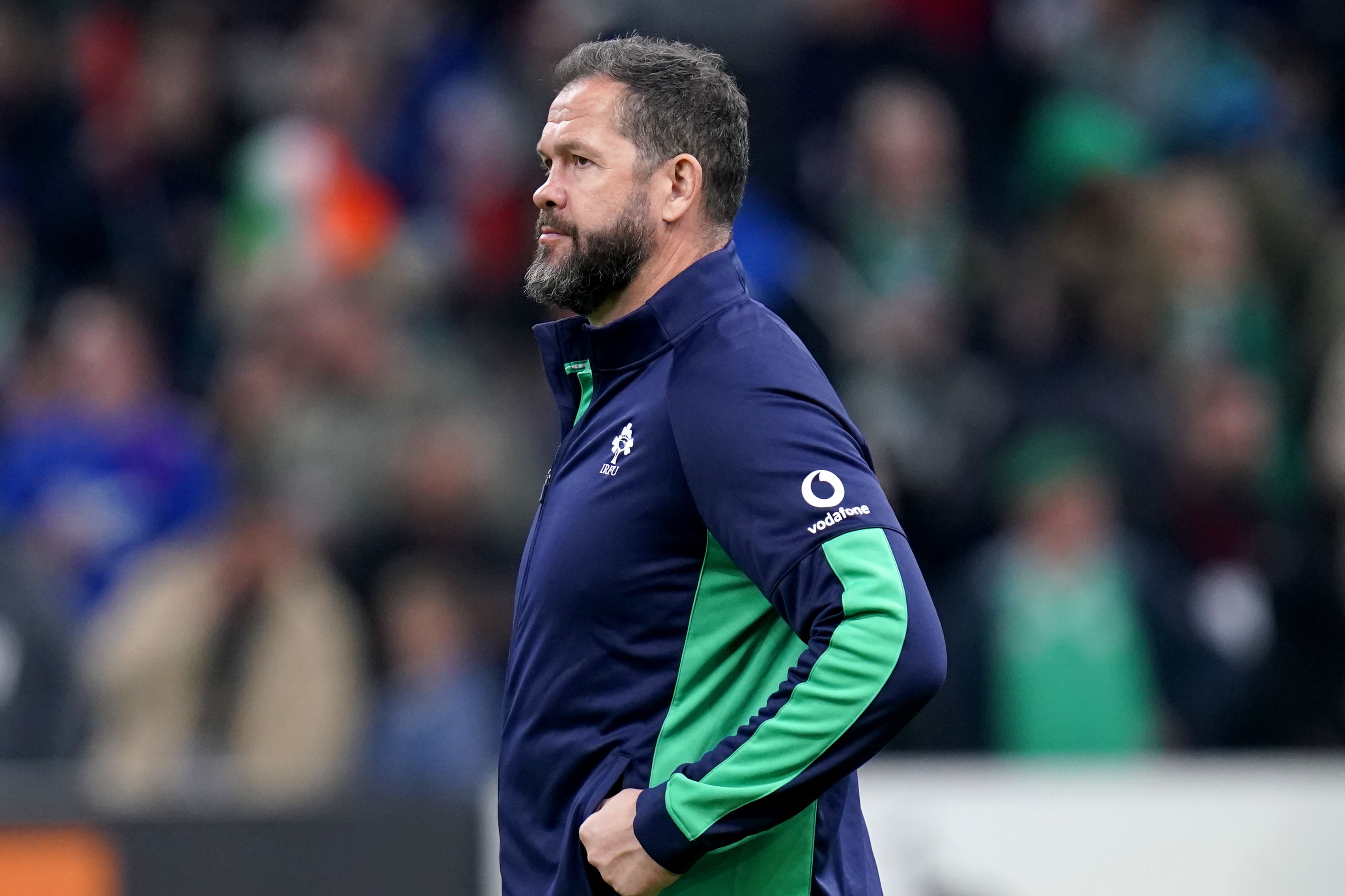 Ireland head coach Andy Farrell is preparing to take on Italy (Andrew Matthews/PA)