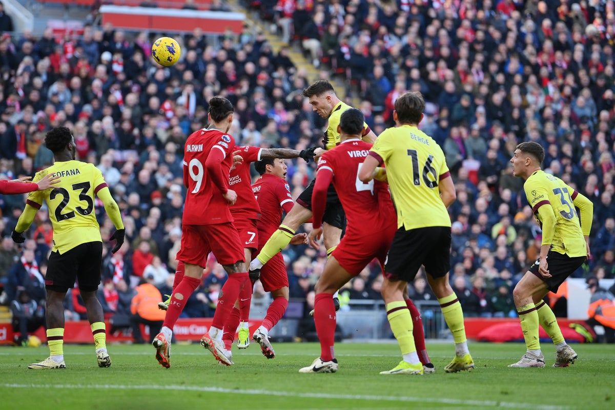 Liverpool vs Burnley LIVE: Premier League latest score and updates after Luis Diaz goal restores lead