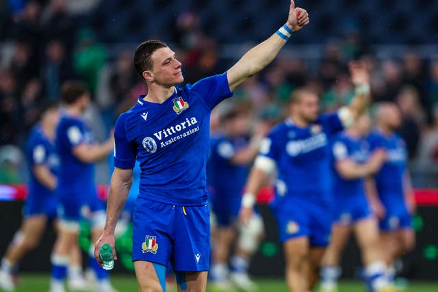 Paolo Garbisi believes Italy are ready for the major test of taking on Ireland in Dublin (Damien Eagers/PA)