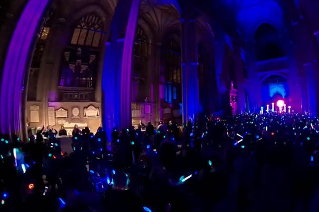 <p>Watch: Church of England holds first-ever silent disco at Canterbury Cathedral to ‘attract younger people’.</p>