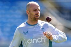 England spinner Jack Leach to miss rest of India tour with a knee injury