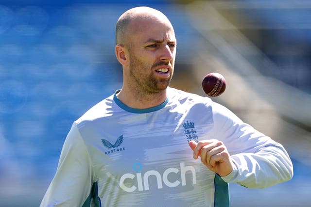 Jack Leach has been ruled out of the rest of England’s Test tour of India (Mike Egerton/PA)