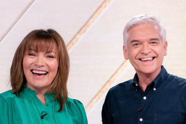 <p>Lorraine Kelly and Phillip Schofield in 2022</p>