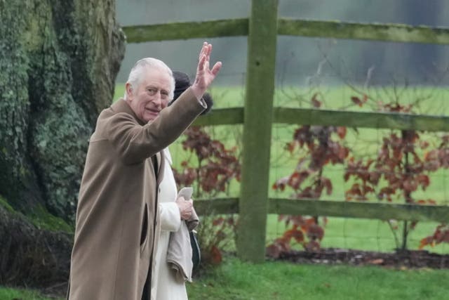 <p>Watch: King Charles waves to well-wishers in first public outing since cancer diagnosis.</p>