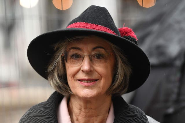 Dame Maureen Lipman joined fellow prominent members of Britain’s Jewish community at the bridge in Hampstead in London (Dominic Lipinski/PA)