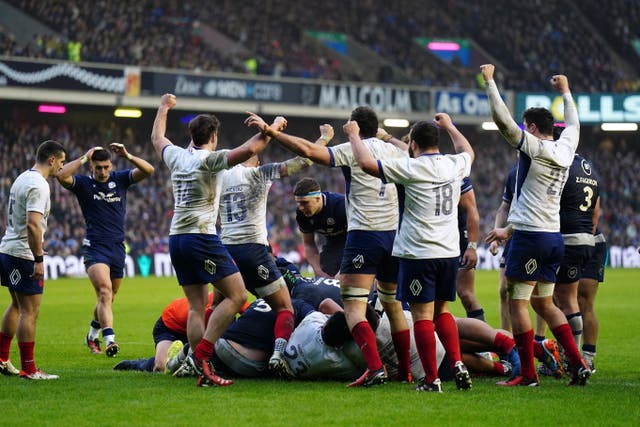 The decision not to award Scotland a late try against France was the biggest talking point of the weekend (Jane Barlow/PA)