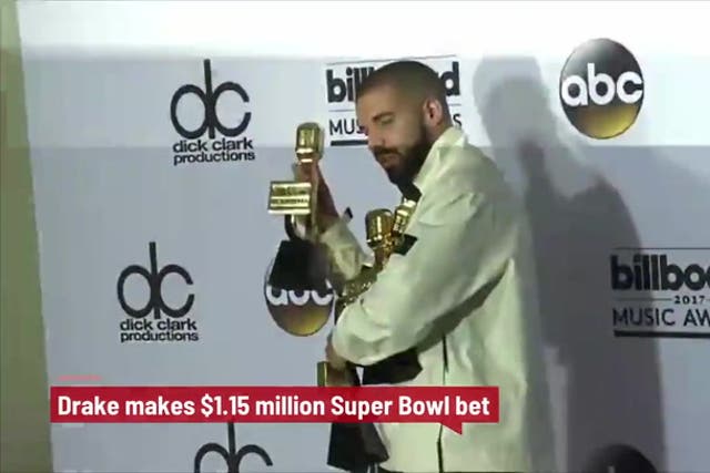 <p>Drake sends message to Taylor Swift as he makes $1.15 million Super Bowl bet.</p>